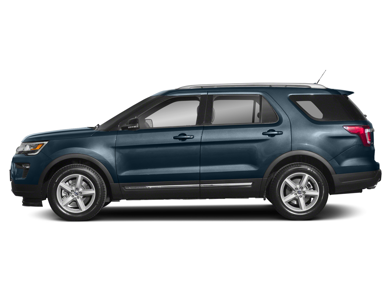 2019 Ford Explorer — rear three-quarter view