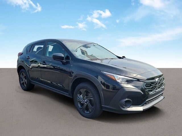 2026 Subaru CROSSTREK Base in Crystal Black Silica — front three-quarter view