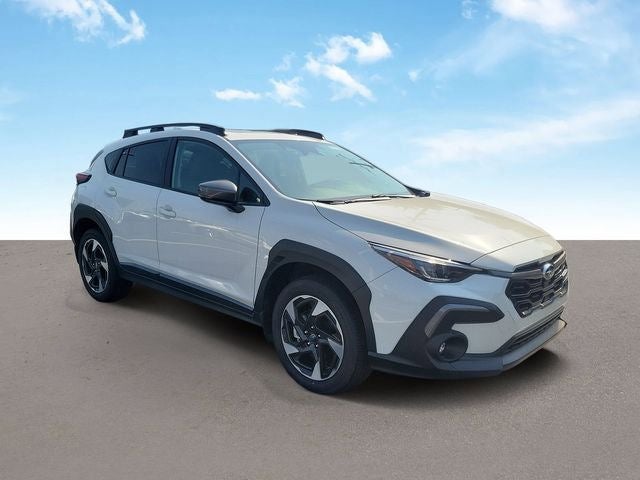 2026 Subaru CROSSTREK Limited in Crystal White Pearl — front three-quarter view