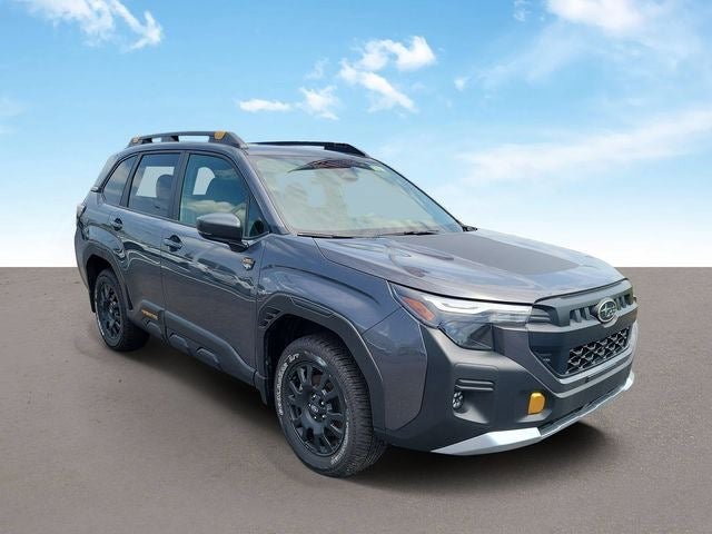 2026 Subaru FORESTER Wilderness in Magnetite Gray Metallic — front three-quarter view