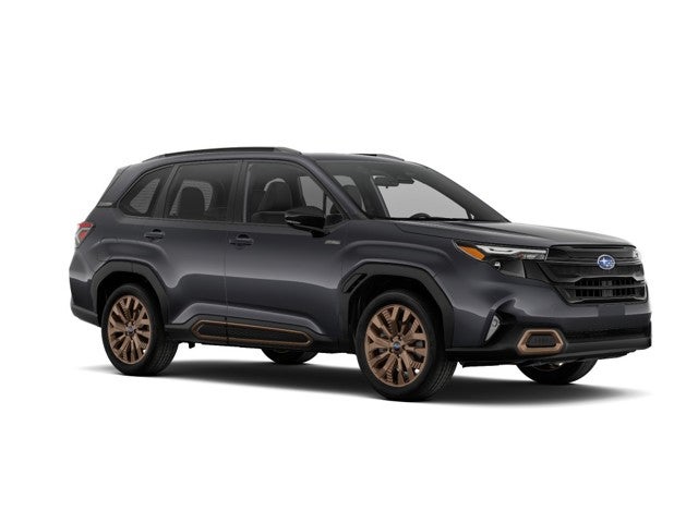 2026 Subaru FORESTER Sport Hybrid in Magnetite Gray Metallic — front three-quarter view