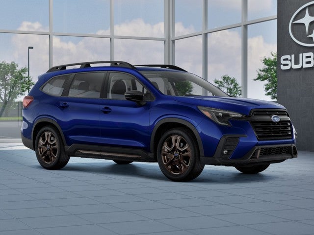 2026 Subaru ASCENT Limited Bronze Edition 7-Passenger in Sapphire Blue Pearl — front three-quarter view