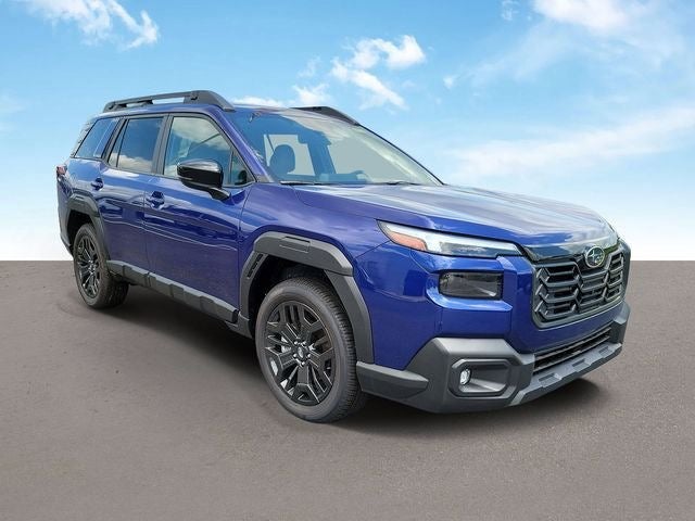 2026 Subaru OUTBACK Limited XT in Sapphire Blue Pearl — front three-quarter view
