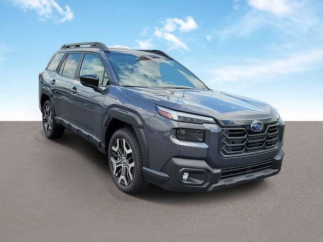 2026 Subaru OUTBACK Touring XT in Magnetite Gray Metallic — front three-quarter view