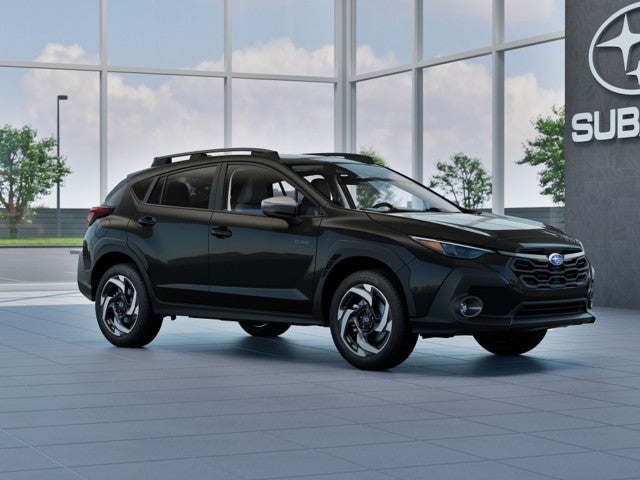 2026 Subaru CROSSTREK Limited Hybrid in Crystal Black Silica — front three-quarter view