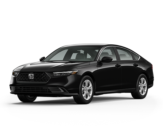2026 Honda Accord LX in Crystal Black Pearl — front three-quarter view