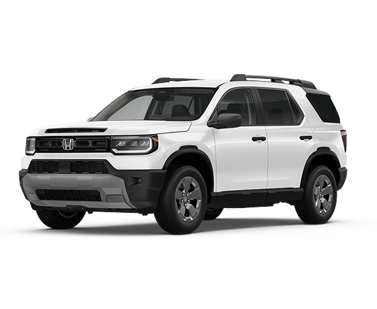 2026 Honda Passport RTL in Platinum White Pearl — front three-quarter view