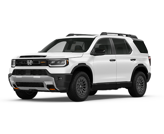 2026 Honda Passport TrailSport in Platinum White Pearl — front three-quarter view