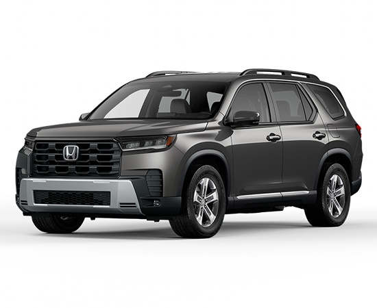 2026 Honda Pilot EX-L in Modern Steel Metallic — front three-quarter view