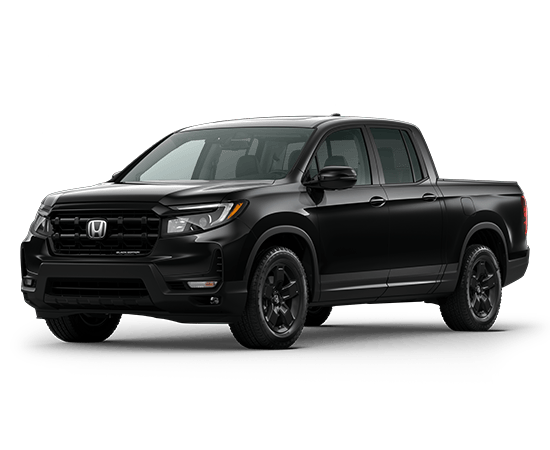 2026 Honda Ridgeline Black Edition in Crystal Black Pearl — front three-quarter view