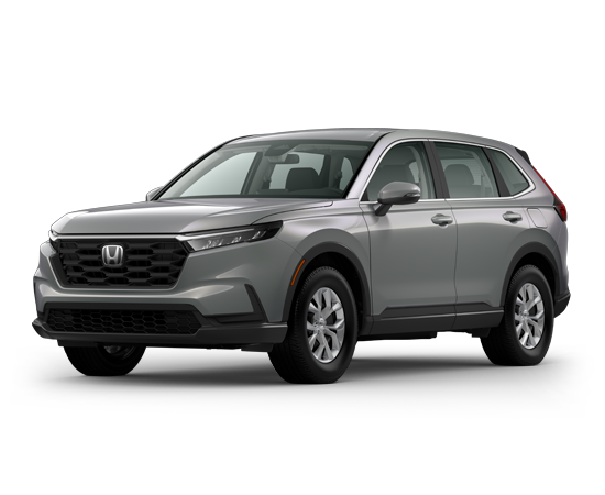 2026 Honda CR-V LX in Urban Gray Pearl — front three-quarter view